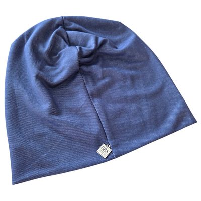 Denim cotton beanie