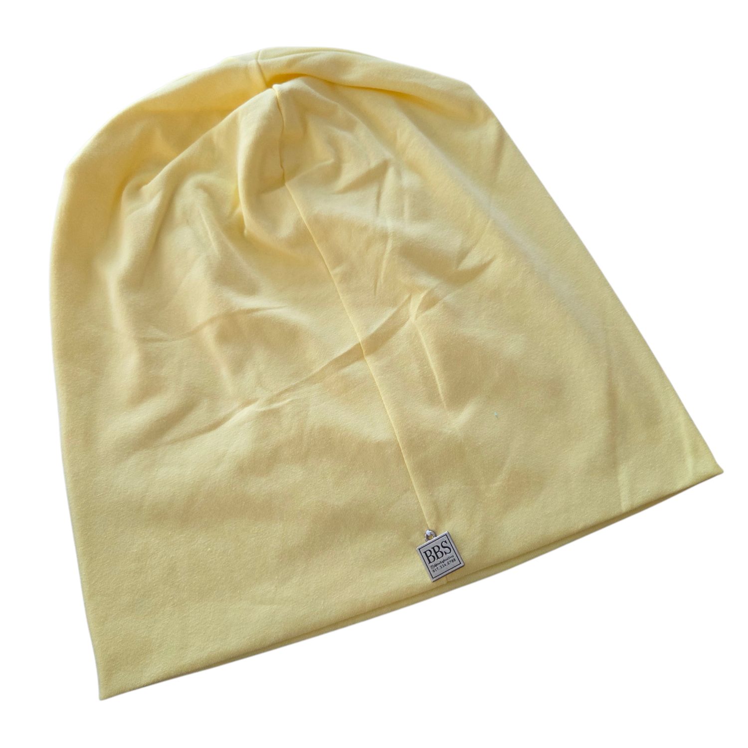 Light dusty yellow  thin cotton beanie