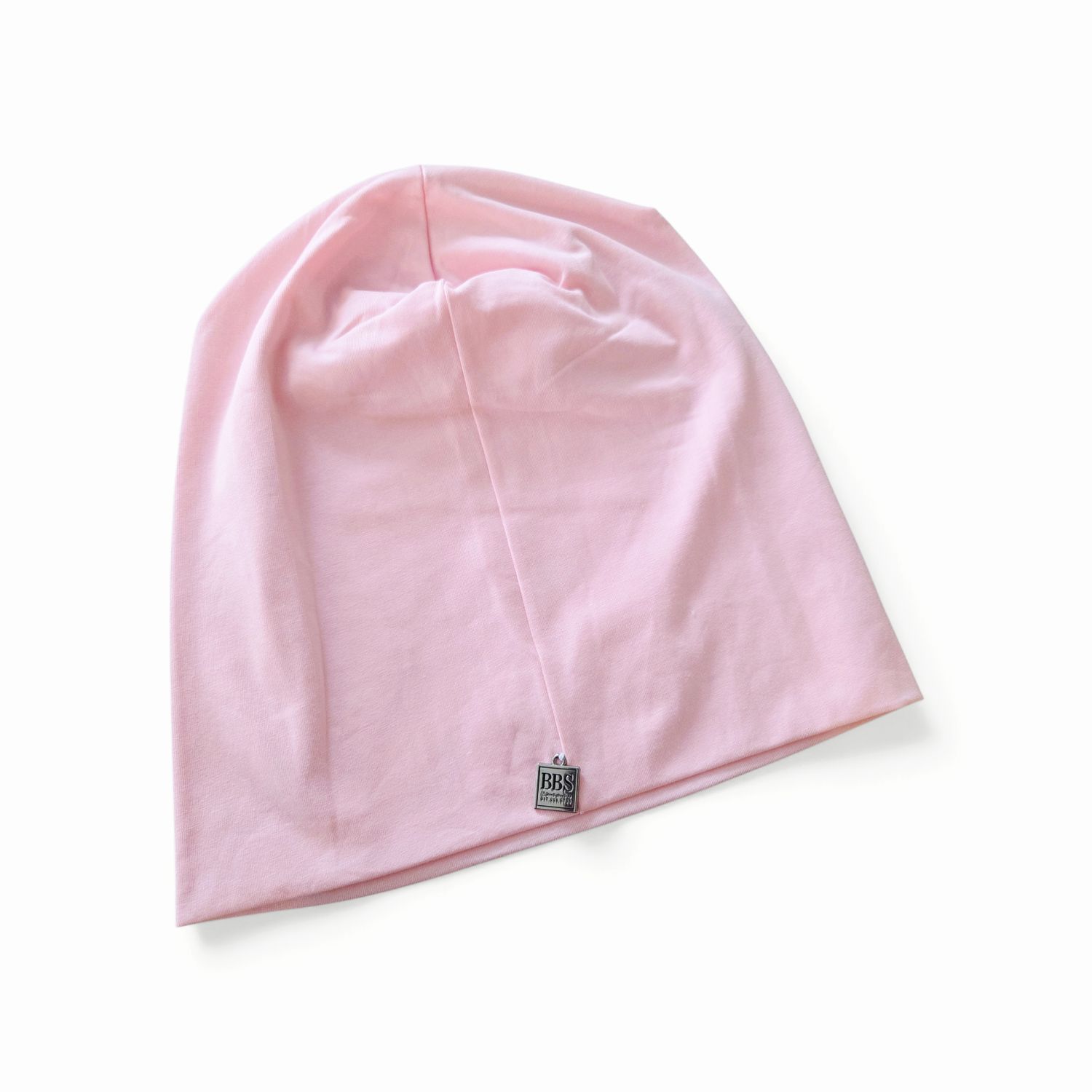 Baby pink thin cotton beanie