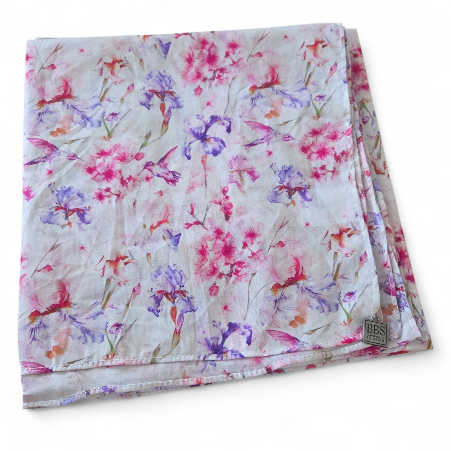 Thin cotton tichel - shades of Spring