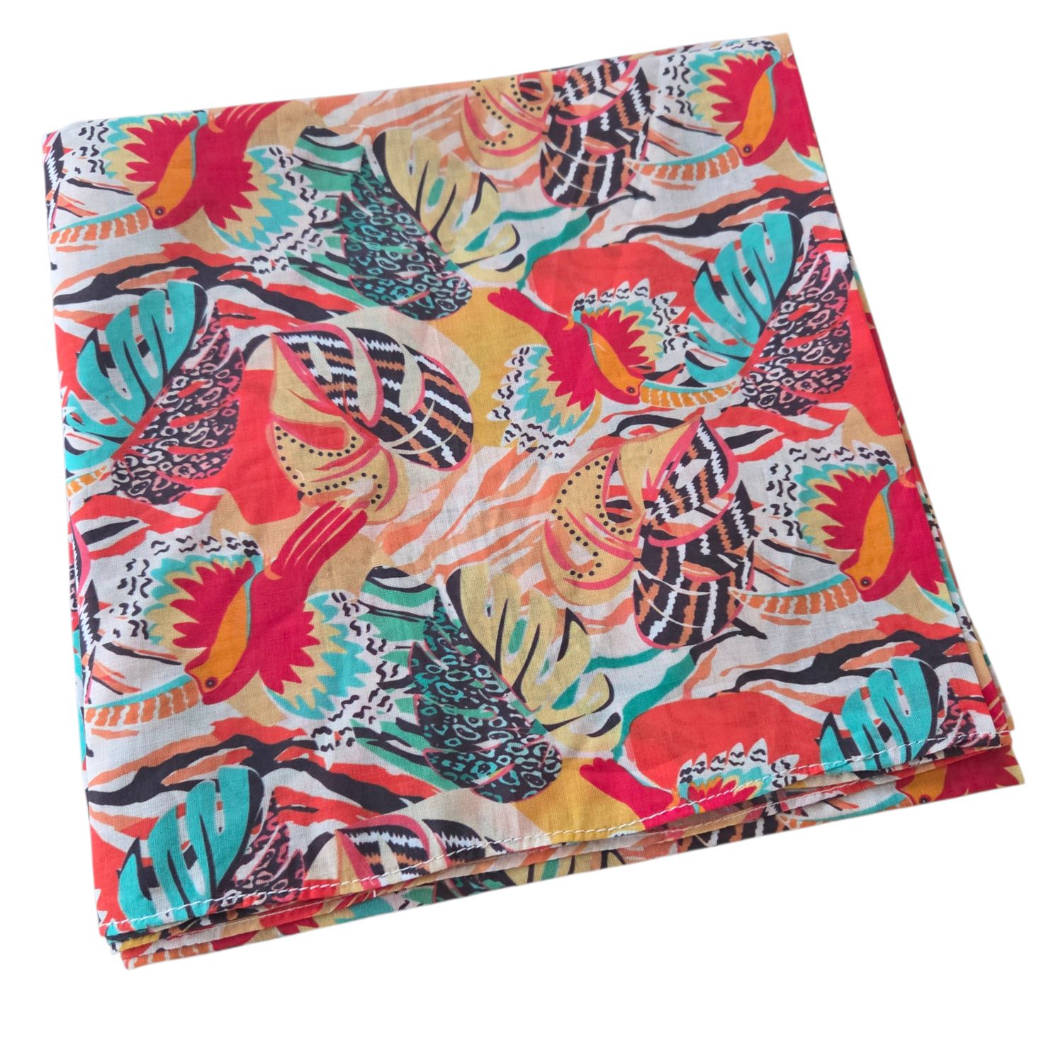 Thin cotton tichel - bright n' bold