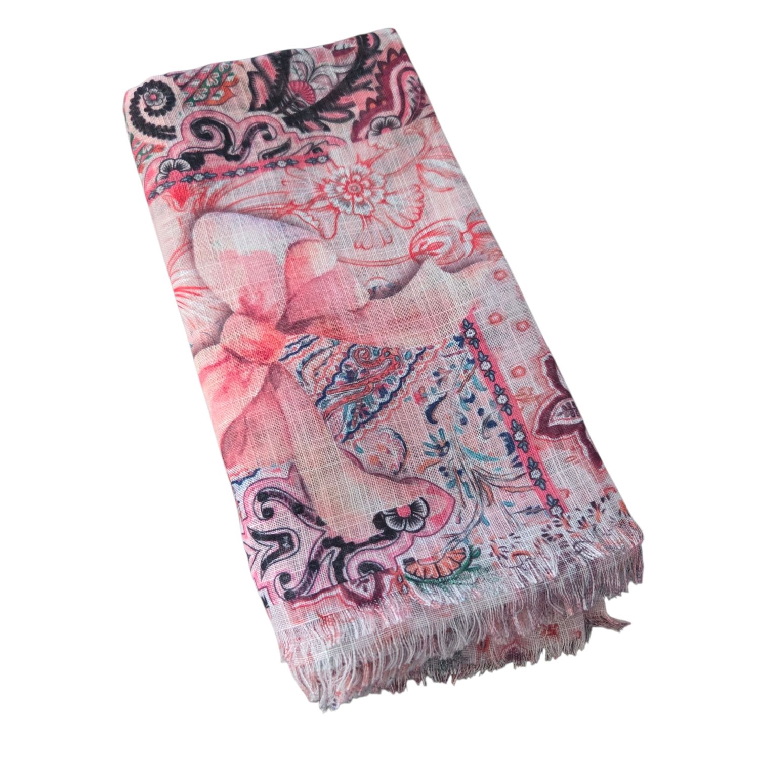 Peachy - Bows n' Colors - Soft Fringes Square Tichel