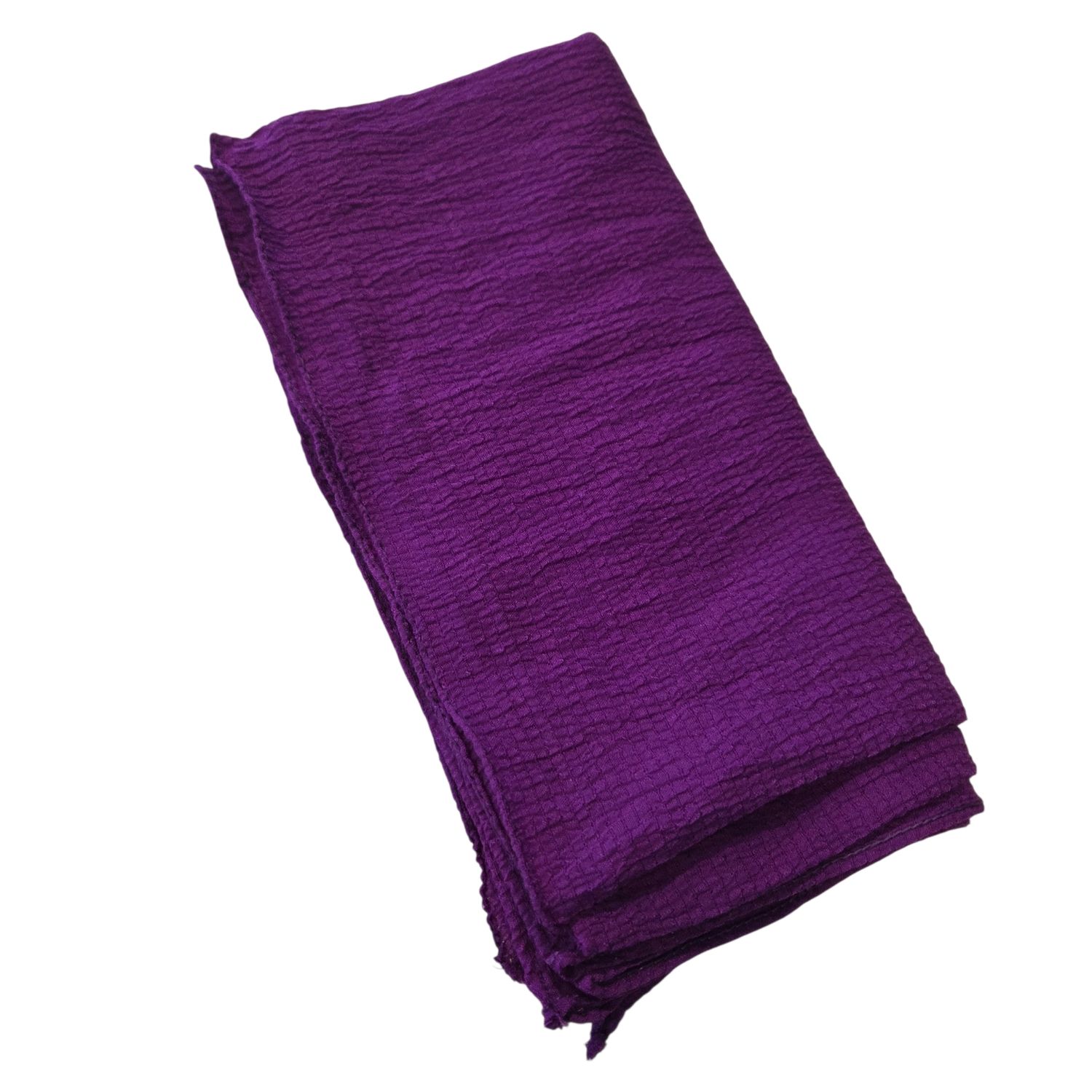 Bright Purple textured solid tichel