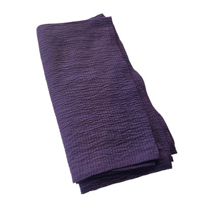 Eggplant textured solid tichel