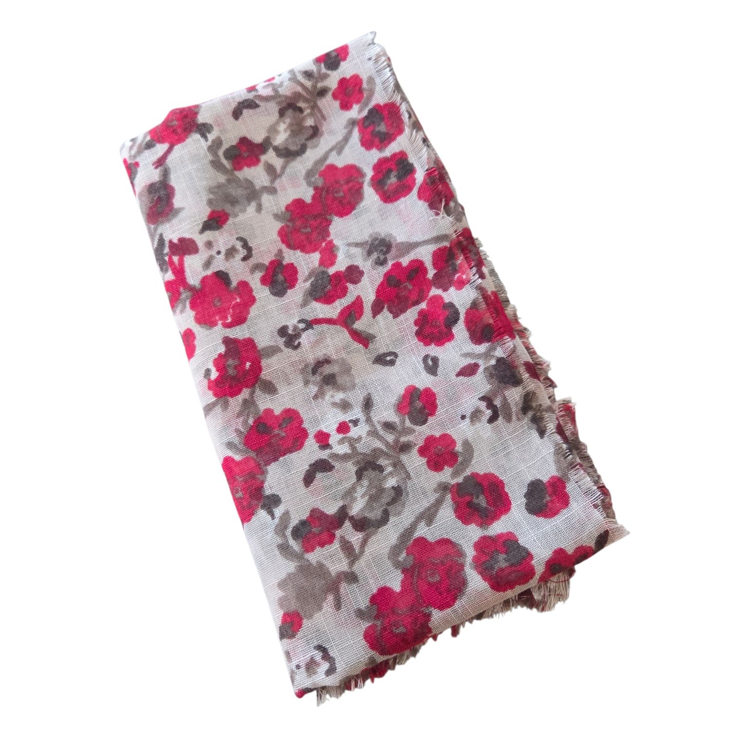 Stone - So many flowers - Soft Fringes Square Tichel