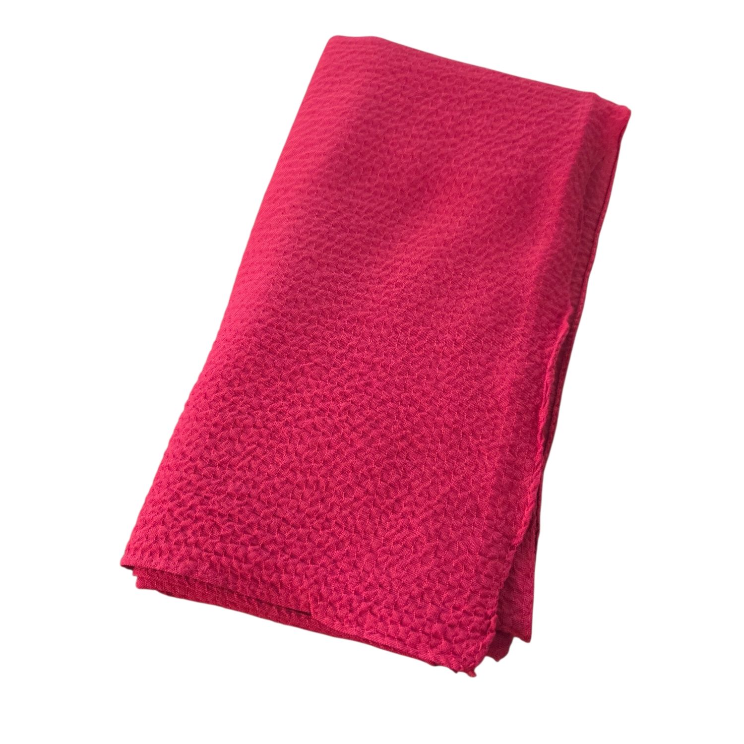 Red textured solid tichel