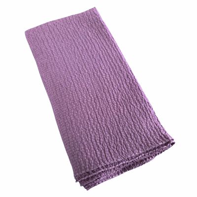 Dull plum textured solid tichel