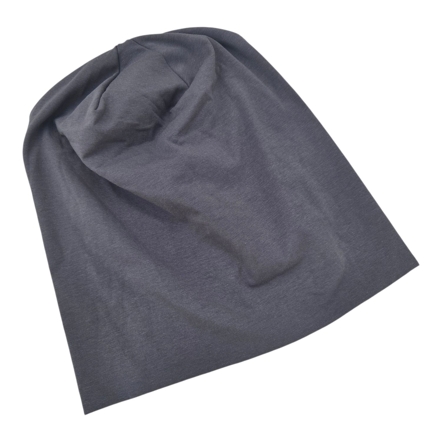 Iron gray thin cotton beanie