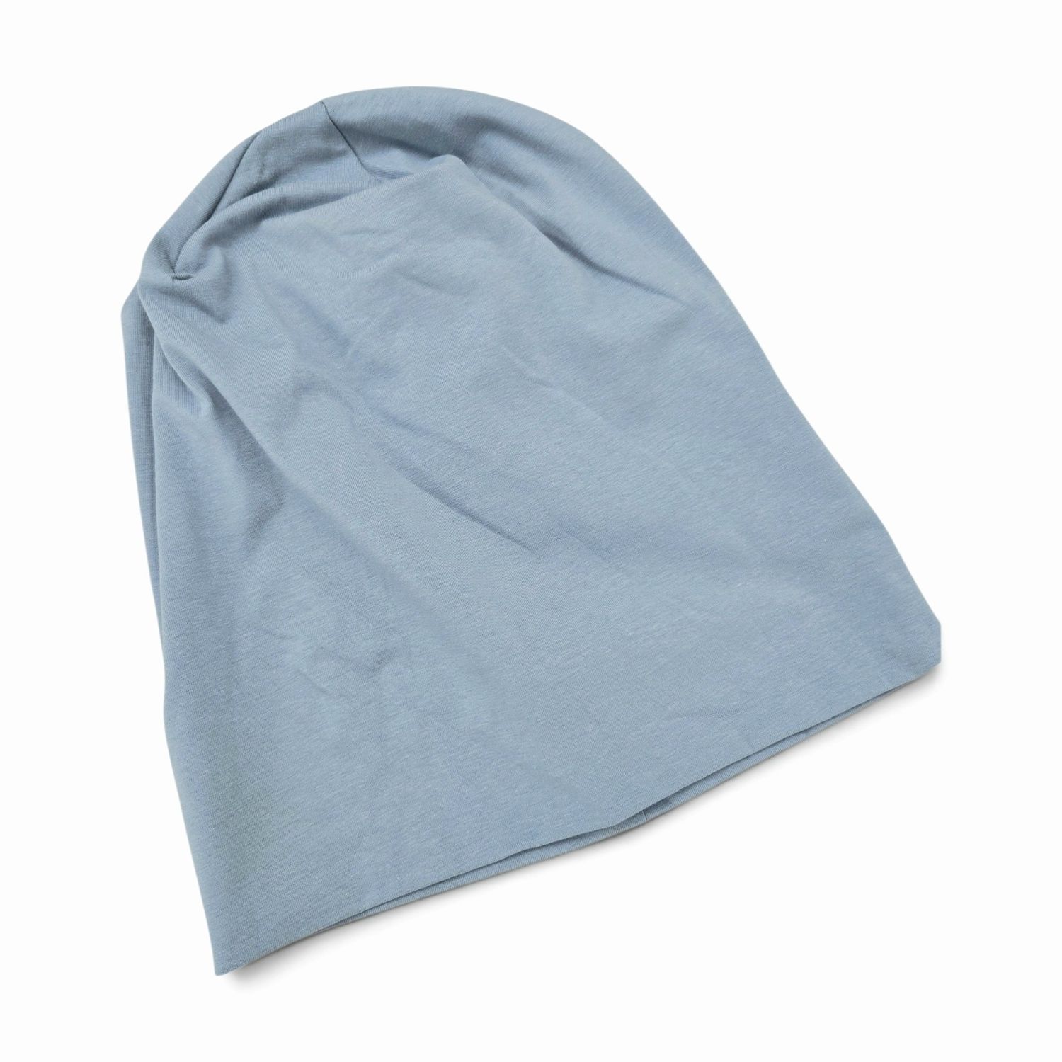 Dusty light blue thin cotton beanie