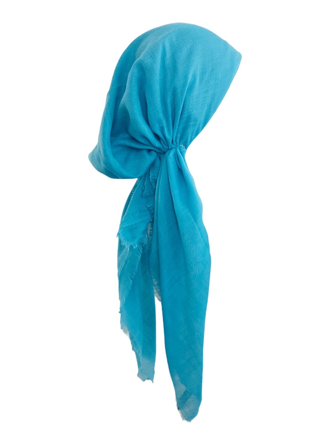 Ocean - soft fringes pretied tichel