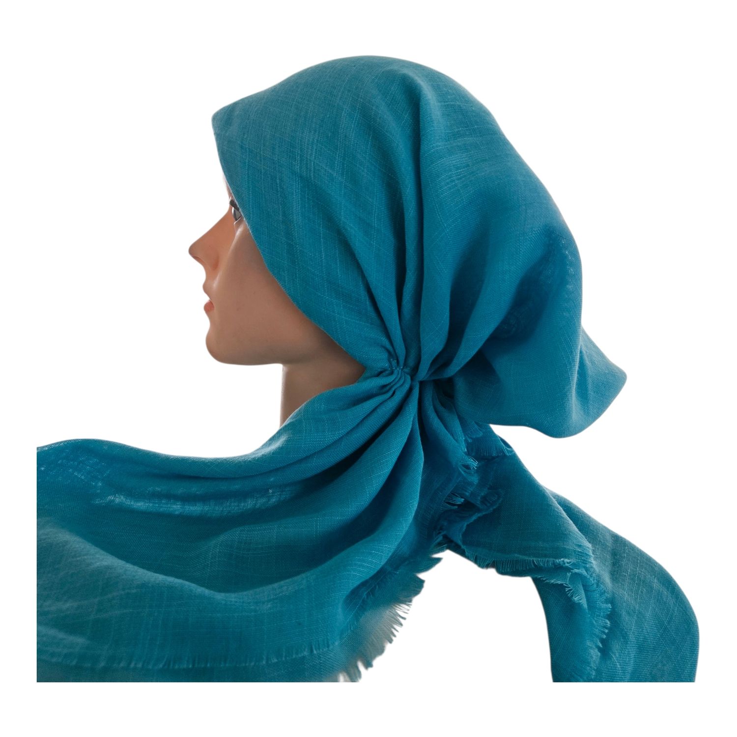 Ocean - soft fringes pretied tichel