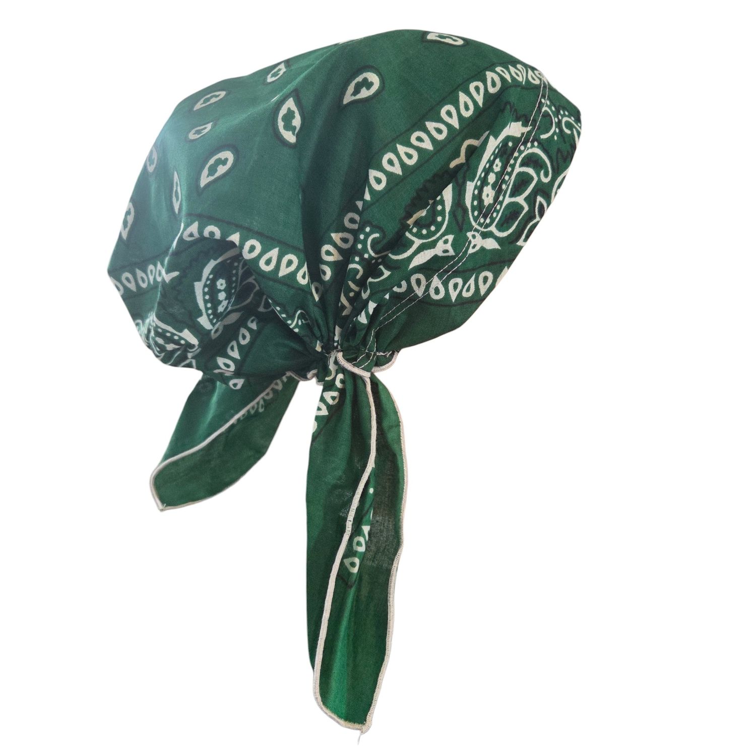 Pre tied bandana bright green