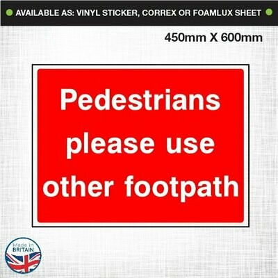 Pedestrians footpath