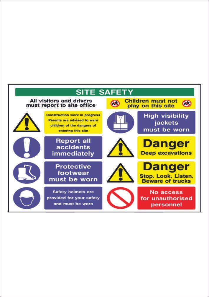 Construction Safety Sign 0012