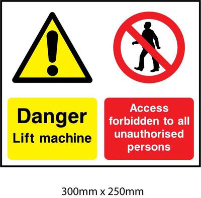 Lift Safety Signs