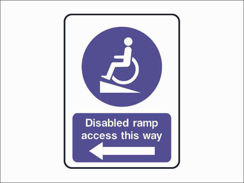 DDA008 Disable Access this way Left