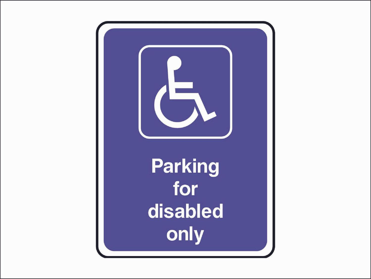 DDA013 Parking for Disable only