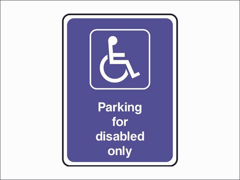 DDA013 Parking for Disable only