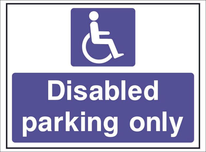 HOTE0024--Disabled-park-only