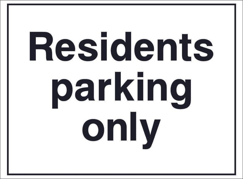 HOTE0025--Residents-parking-only