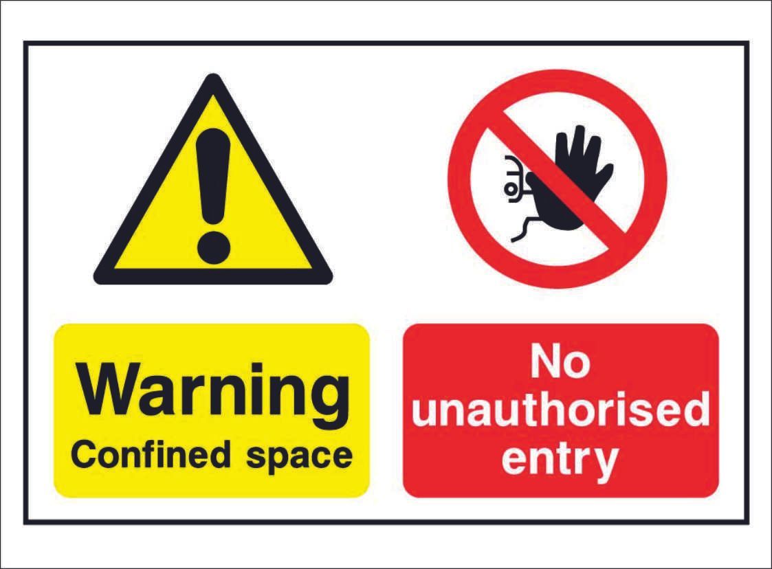 MULT0021-Warning-confined-space-no-unaurthorised-entry