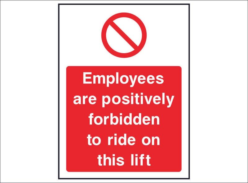 PROH0051--Employees-forbidden-to-ride-lift