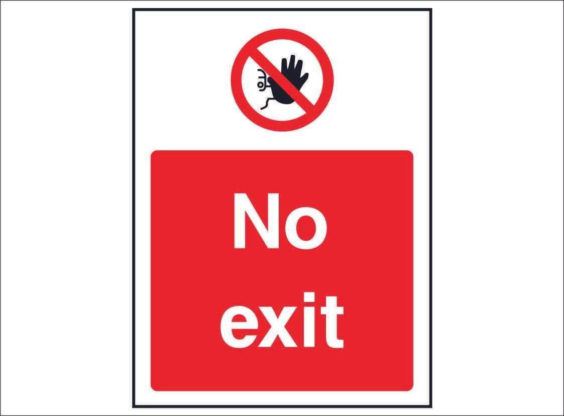 PROH0078--No-exit