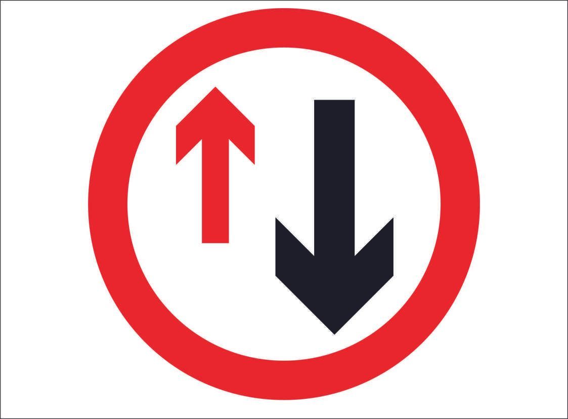 ROAD0019-Priority oncoming vehicles