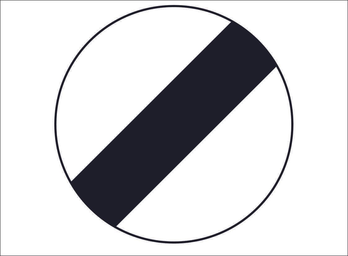 ROAD0018-Natioinal Speed Limit sign
