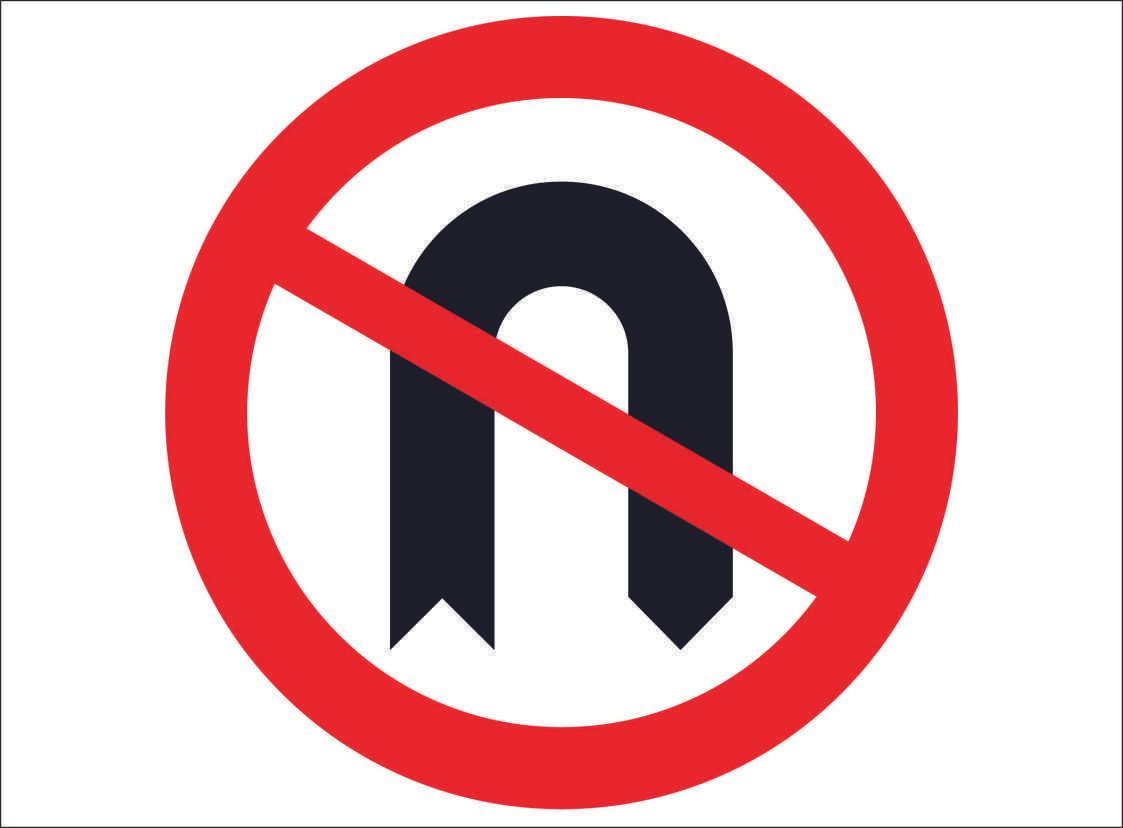 ROAD0029-No U-turn Sign
