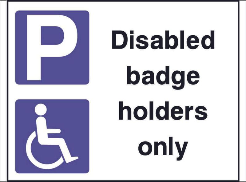 ROAD0037--Disabled-badge-holders-only