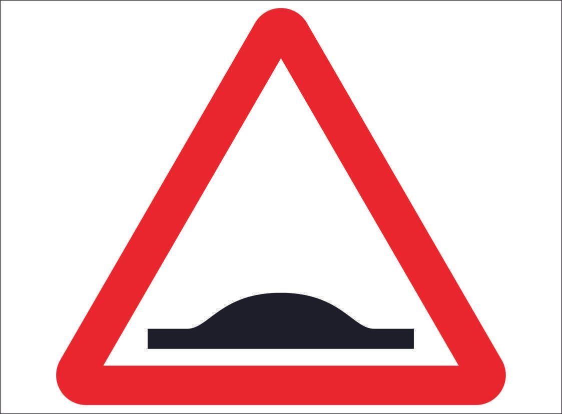 ROAD0041-Speed Hump sign