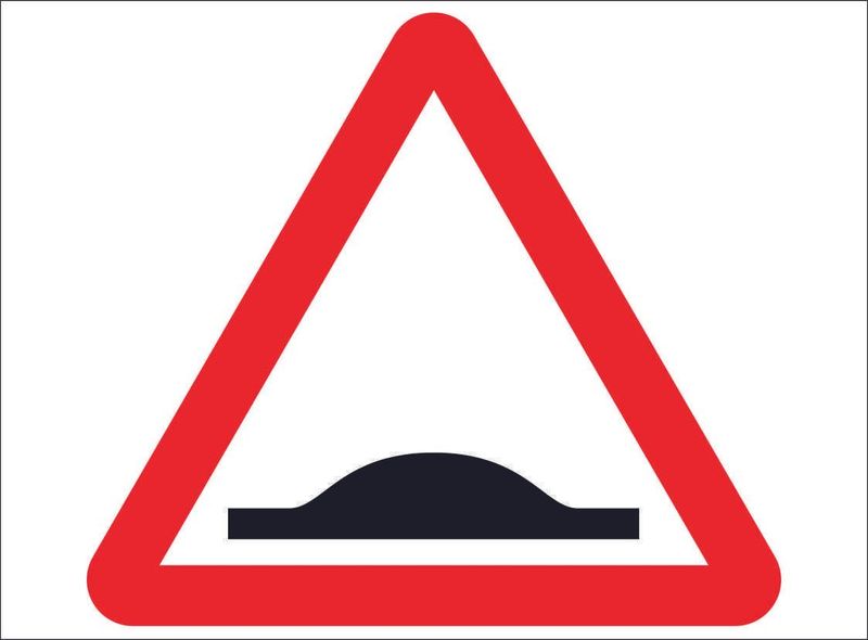 ROAD0041-Speed Hump sign