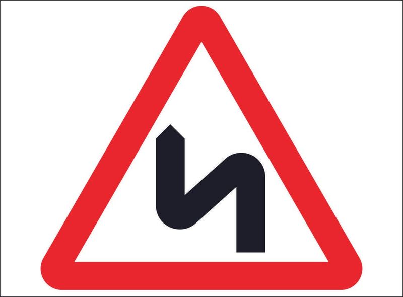 ROAD0056-Double bend ahead