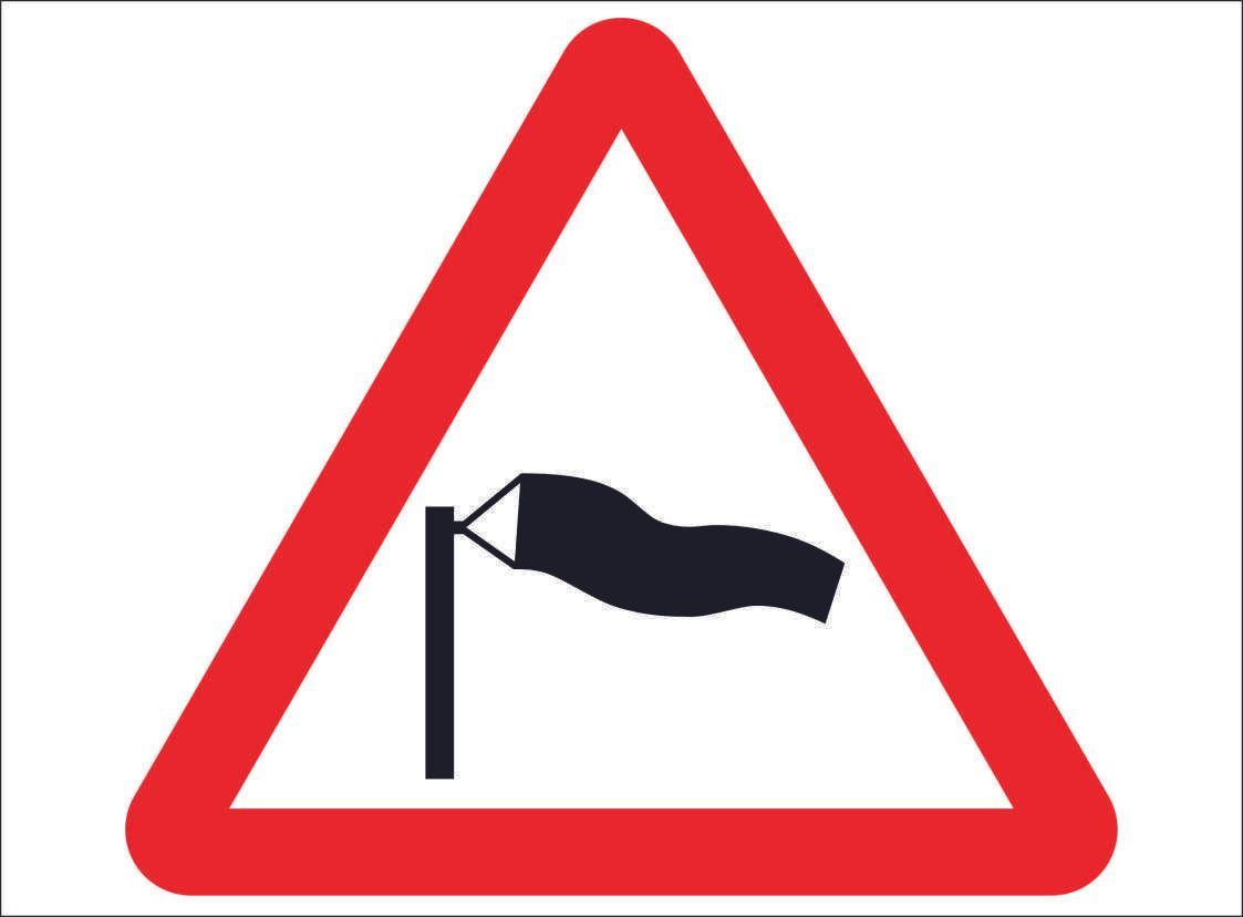 ROAD0073-Strong Wind sign