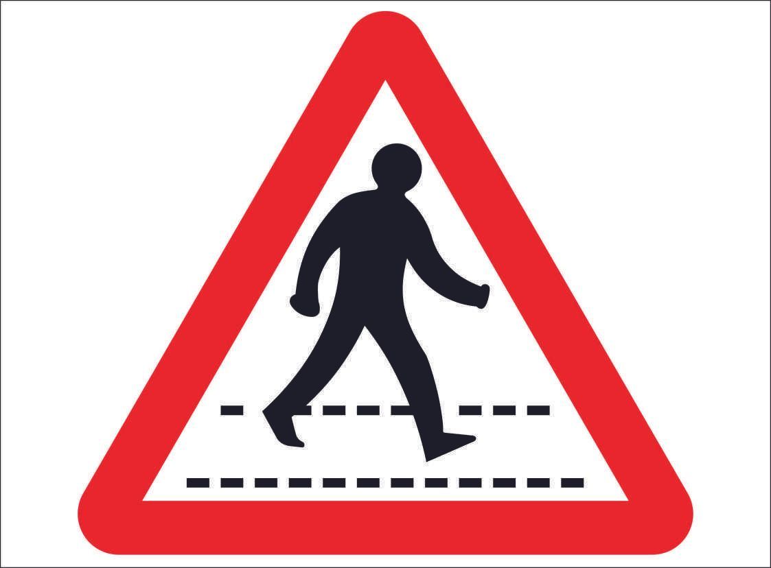 ROAD0082-Zebra Crossing ahead
