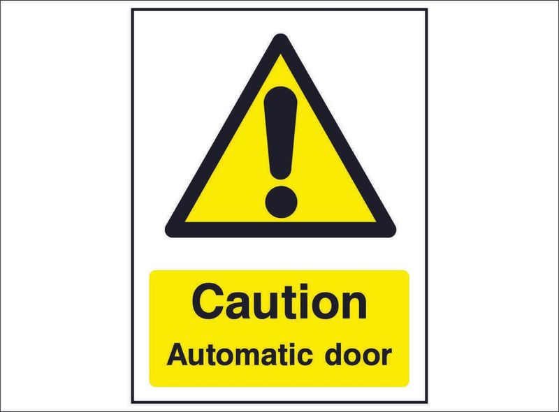 WARN0086-Caution-automatic-door