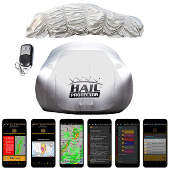 CAR2 HAIL PROTECTOR System (176&quot; to 195&quot; in length) Any Size Hail  (FREE MOBILE APP (mobile app is USA only))