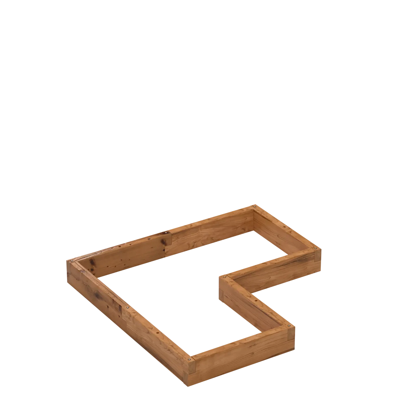 L-shaped wooden planter, Select length (cm): 110, Select width (cm): 110, Select height (cm): 12,5