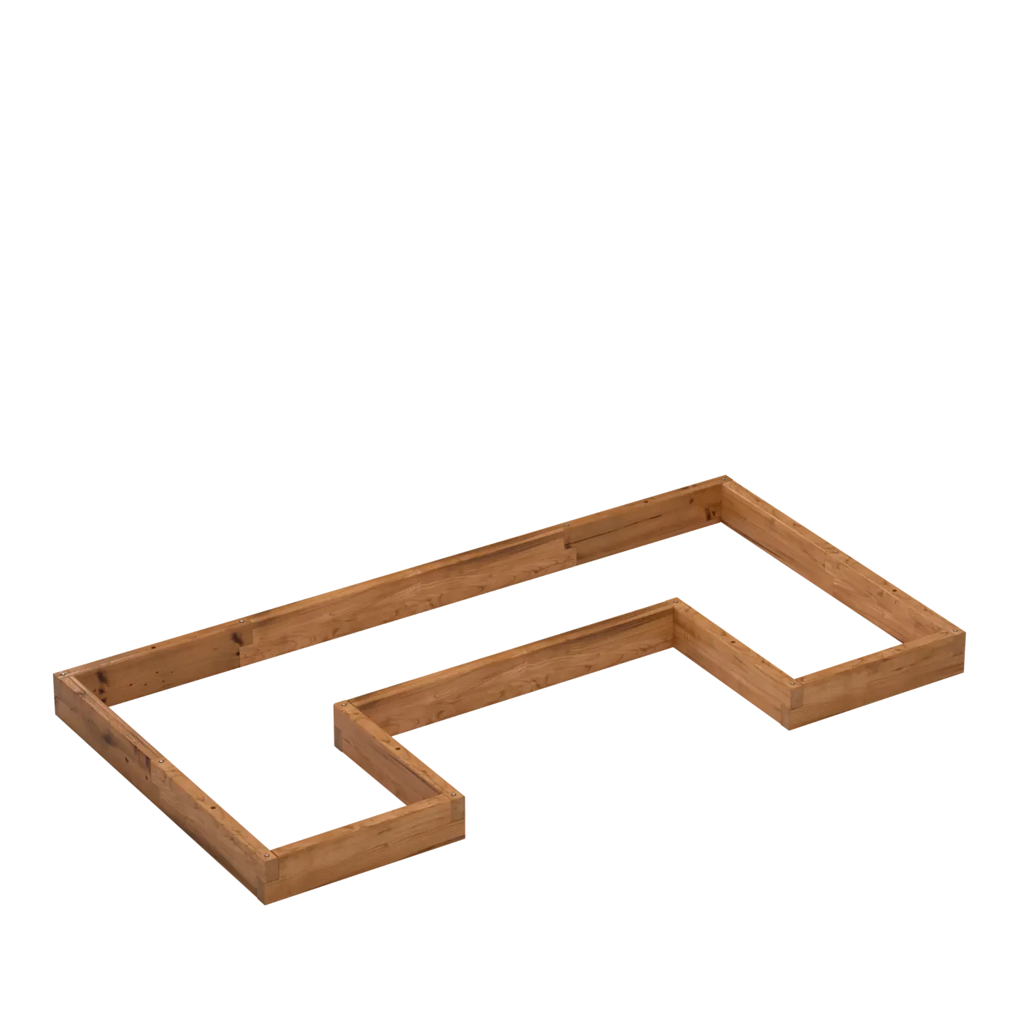 U-shaped wooden planter, Select length (cm): 213, Select width (cm): 110, Select height (cm): 12,5