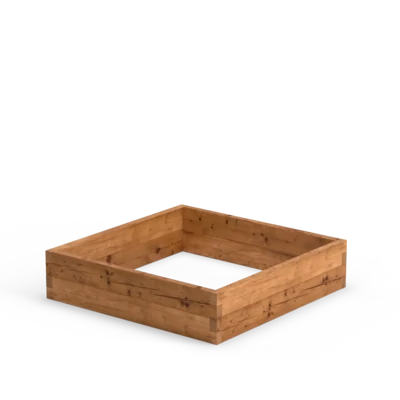 Vierkante houten moestuinbak