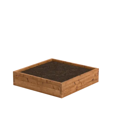Vierkante houten moestuinbak