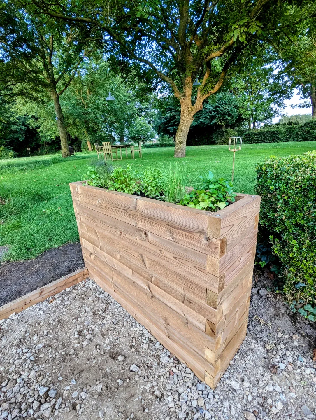 COM-FOUR® Lot De 10 Planchettes En Bois Avec Chevalet Et Craie Pour étiqueter Plantes Aromatiques, Pots Et Jardin - Dimensions 8.5x11x10 Cm - 6