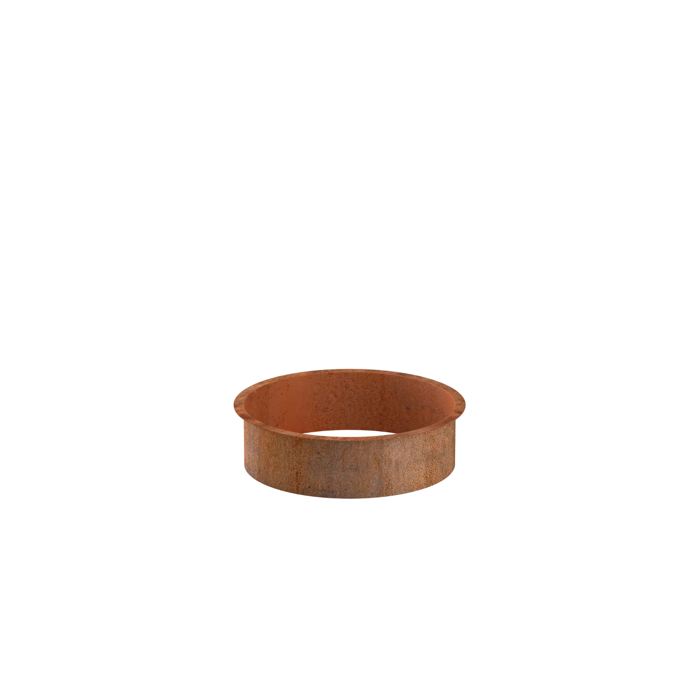 Corten steel fire pit, Choose length x width (cm): 100 x 30, Finishing: Top edge and connecting strips outward