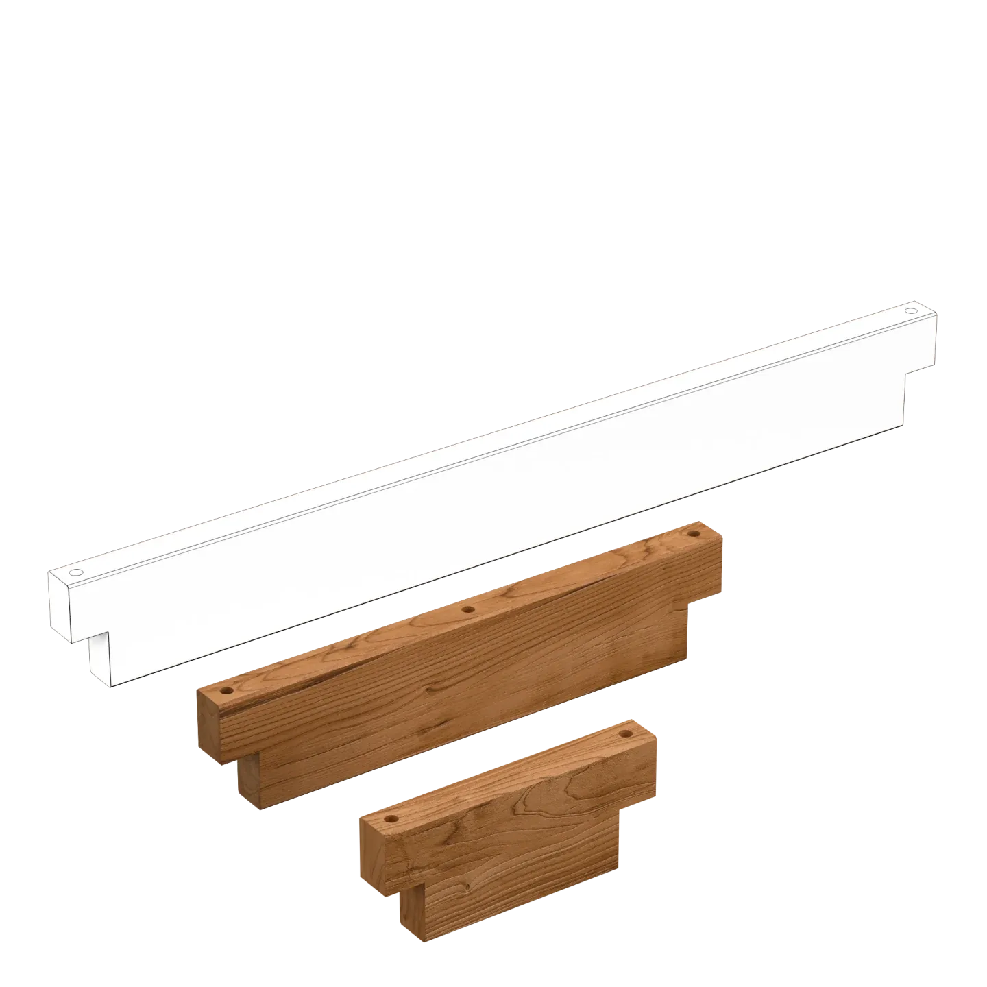 Modulaire houten balk