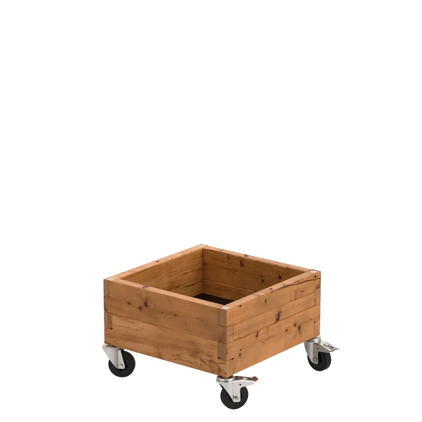 Wooden raised garden bed on wheels, Select width (cm): 57, Select length (cm): 57, Select height (cm): 37,5