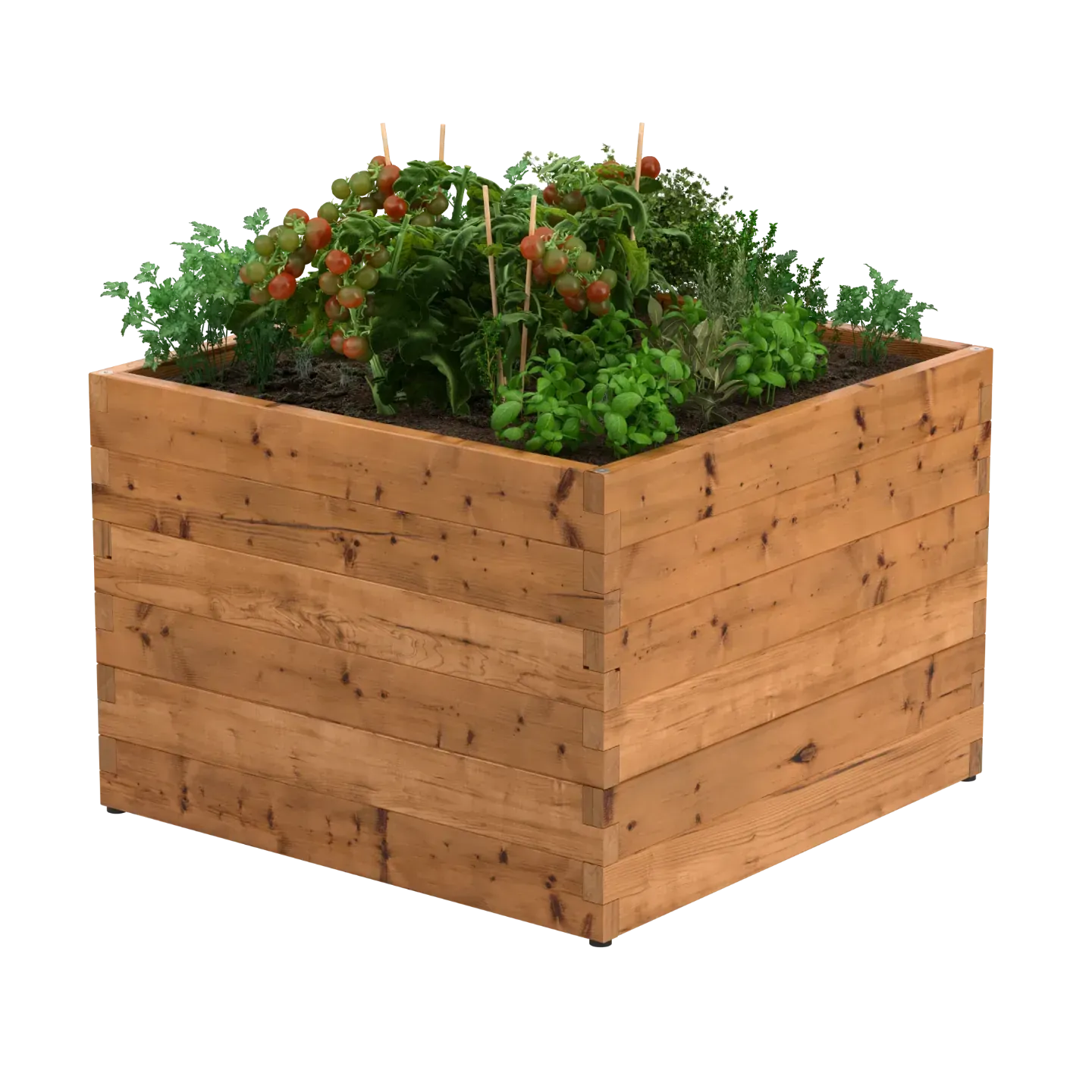 Holz-Hochbeet auf Füßchen | Maße wählen | Modulares und langlebiges Design | Aus Holz | WITBOSCH