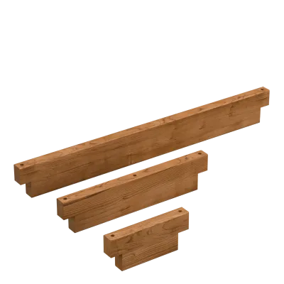 Modular wooden beam