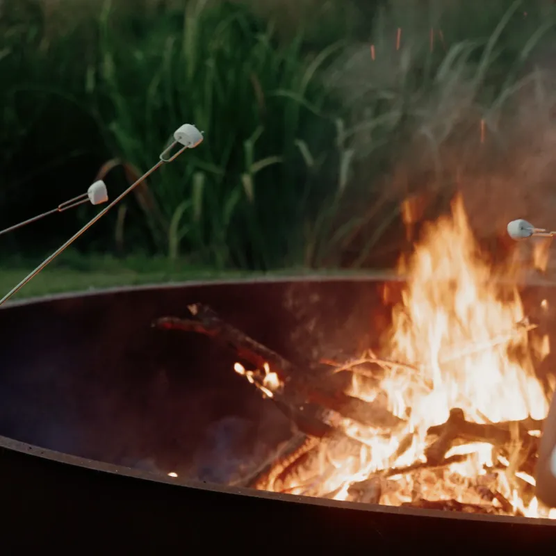 Corten steel fire pit