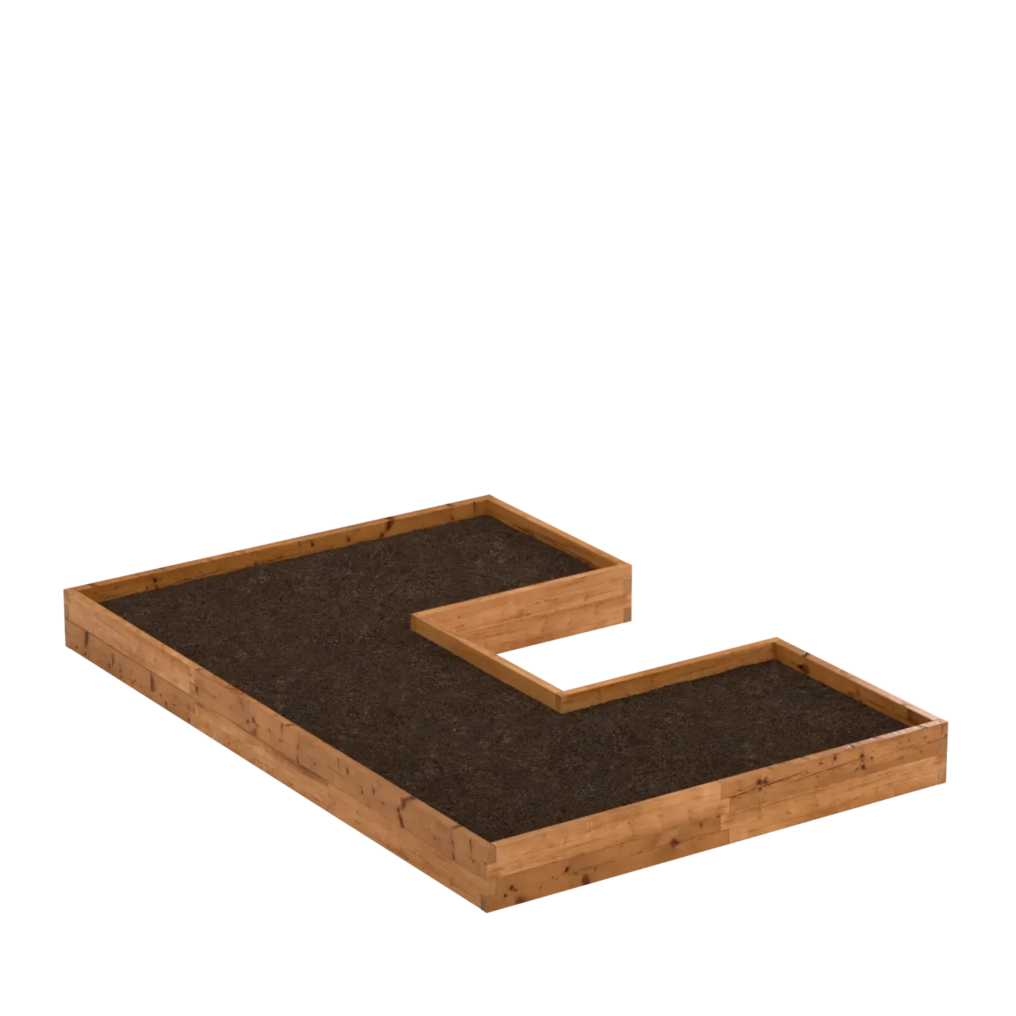 Beetrahmen | Größe und Form wählen | Modulares und langlebiges Design | U-förmig | Aus Holz | Hochbeet | WITBOSCH